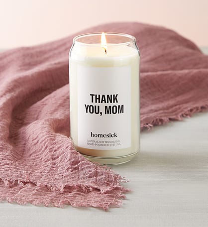 Thank You Mom Candle by Homesick With Scarf 